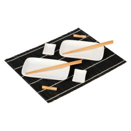 Portobello Керамические кружки Набор для сервировки суши Tokyo (10 предметов), черный