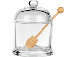 Eat&Bite Стеклянная емкость для меда с ложкой "Vira"