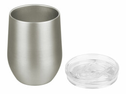 Waterline Вакуумная термокружка "Sense", непротекаемая крышка, крафтовая упаковка, темно-серый (gun)