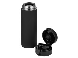 Waterline Вакуумная термокружка Waterline c кнопкой «Guard», 400 мл, тубус, черный