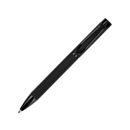 Lettertone Металлическая шариковая ручка "Black Lama", софт-тач, черный