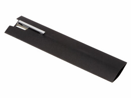 Lettertone Металлическая шариковая ручка "Bossy" с вставкой из эко-кожи, синий