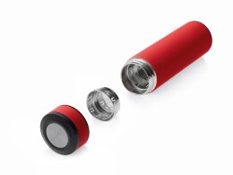 Разное Вакуумный термос "Vacuum Flask C1", soft touch, 420мл, красный