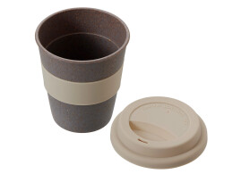 Разное Стакан с силиконовой крышкой "Cafe", beige