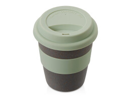 Разное Стакан с силиконовой крышкой "Cafe", olive