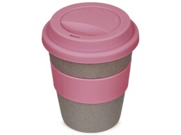 Разное Стакан с силиконовой крышкой "Cafe", dust pink