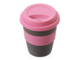 Разное Стакан с силиконовой крышкой "Cafe", dust pink