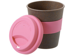 Разное Стакан с силиконовой крышкой "Cafe", dust pink