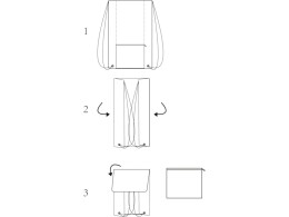 Разное Складной рюкзак со шнурком Coss, heather dark red
