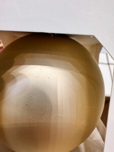 Разное Оформительский шар Finery, 8 см, матовый золотистый