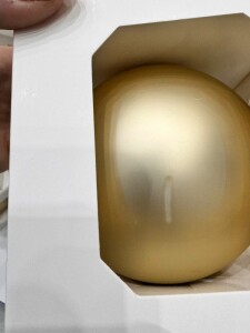 Разное Оформительский шар Finery, 8 см, матовый золотистый