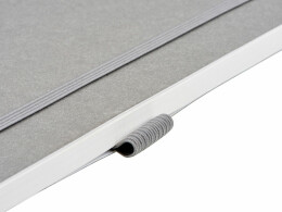 Lettertone Блокнот из моющегося крафта и каменной бумаги А5 "Fleekstone", гибкая обложка, серый