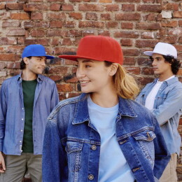 Atlantis Бейсболка SNAP FIVE-S, 5 клиньев, пластиковая застежка