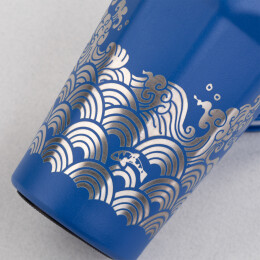 mid-oceangift Термостакан "Legend_Волны" 390 мл с индикацией температуры, покрытие пудра