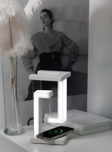 mid-oceangift Левитирующая настольная лампа "Twin" с функцией беспроводной зарядки