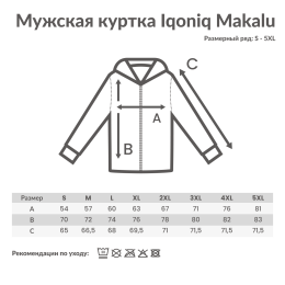 Разное Мужская куртка Iqoniq Makalu из переработанного полиэстера AWARE™, 300 г/м²