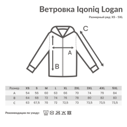 Разное Ветровка Iqoniq Logan из переработанного полиэстера AWARE™, унисекс, 70 г/м²