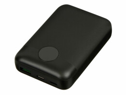 Qjet Внешний аккумулятор с быстрой зарядкой QC/PD «CosmIQ», 10000 мАч, черный