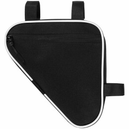 сделано в России Велосумка на раму BikeLine Mini, черная с белым