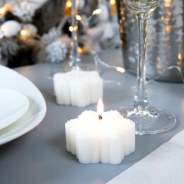 сделано в России Свеча Snowlight 1, белая, 6 см