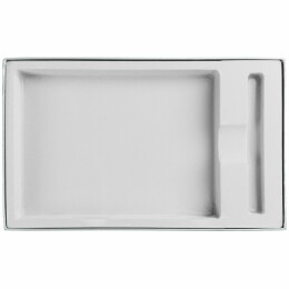 сделано в России Коробка Horizon с ложементом под ежедневник и ручку, серая