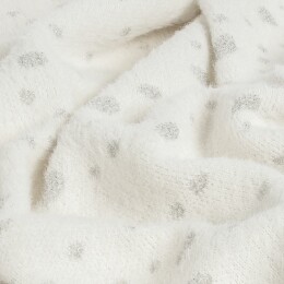 teplo Плед Snowspot Fluffy, белый с люрексом