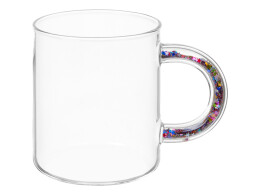 Eat&Bite Select Стеклянная кружка с блестками в ручке "Feria"