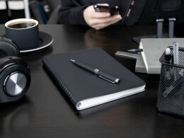 Разное Ручка шариковая Broad Ring Soft Touch, черная