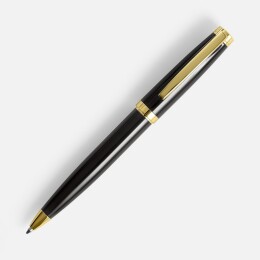 Разное Ручка шариковая Letra Gold, глянцевая, черная