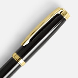 Разное Ручка шариковая Letra Gold, глянцевая, черная