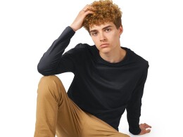 US Basic Лонгслив «Porto» мужской, темно-серый