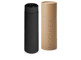 Waterline Вакуумный термос «Module X» с индикатором температуры, 500 мл, тубус, черный