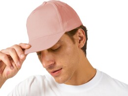 US Basic Бейсболка "Memphis" 5-ти панельная 165 гр, лососевый