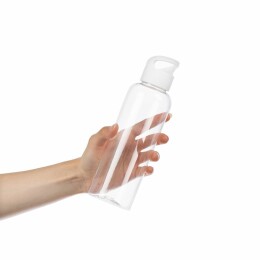 Разное Бутылка для воды Plaske, прозрачная с белой крышкой