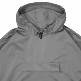 Hard Work Дождевик-анорак Hard Work, укороченный, серый, единый размер