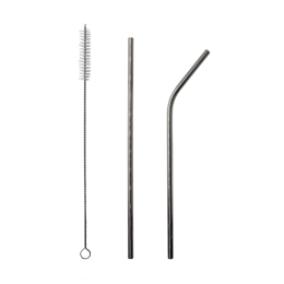 Разное Набор многоразовых трубочек Оnlycofer white (стальной)