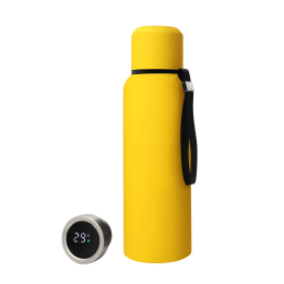 1 Термос S-travel New софт-тач с датчиком температуры 750 мл (желтый)