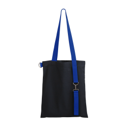 1 Шоппер Superbag black с ремувкой 4sb (чёрный с синим)