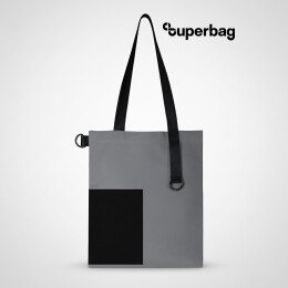 1 Шоппер Superbag Color (серый с чёрным)