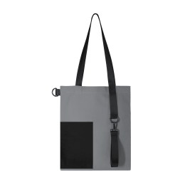 1 Шоппер Superbag Color (серый с чёрным)