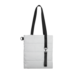 1 Шоппер Superbag Bubble, стёганый, без застёжки (белый с черным)