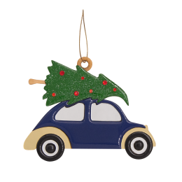 1 Ёлочная игрушка Машинка (синий)