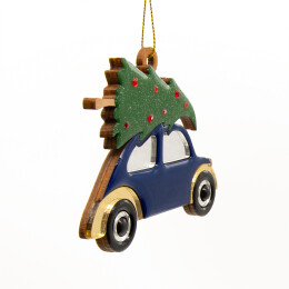 1 Ёлочная игрушка Машинка (синий)