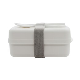 1 Ланч-бокс Lunch Green Line со столовыми приборами (белый)