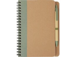 Разное Блокнот "Priestly" с ручкой, зеленый яркий