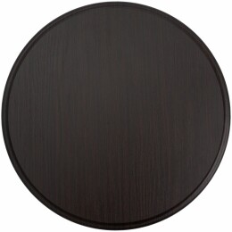 сделано в России Плакетка Plaque, круглая, венге с серебристой пластиной