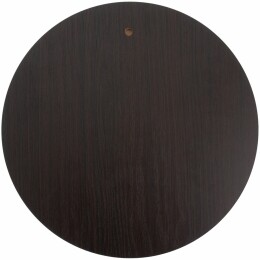 сделано в России Плакетка Plaque, круглая, венге с серебристой пластиной