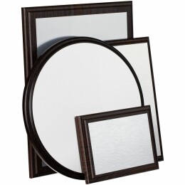 сделано в России Плакетка Plaque XL, венге с серебристой пластиной