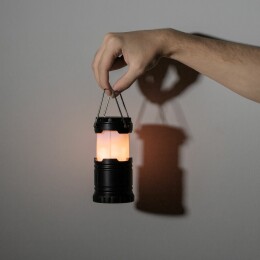 Разное Кемпинговый фонарь с имитацией пламени Lindau Flame, черный