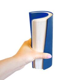 Enote Ежедневник недатированный "FunkyPlan", 130*210 мм, синий, серый форзац, блок-линейка